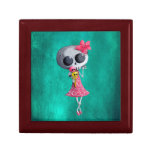 Little Miss Death with Halloween Ice Cream Jewelry Boxes