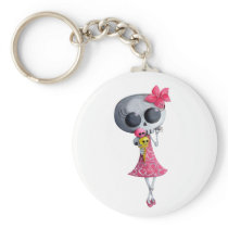 Little Miss Death with Halloween Ice Cream keychains