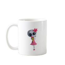 Little Miss Death with Halloween Ice Cream mugs