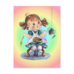 LITTLE MISS MUFFET by SHARON SHARPE Postcard