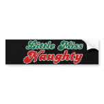 Little Miss Naughty bumper stickers