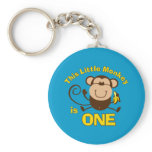 Little Monkey 1st Birthday Boy Keychain
