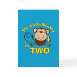 Little Monkey 2nd Birthday Boy Card