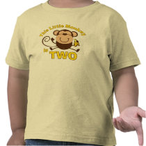 Little Monkey 2nd Birthday Boy Toddler T-shirt