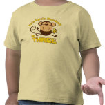 Little Monkey 3rd Birthday Boy T Shirt
