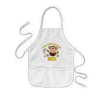 Little Monkey 6th Birhday Boy Aprons