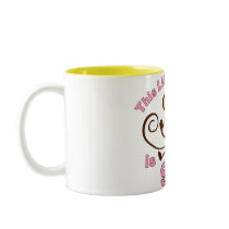 Little Monkey 6th Birthday Girl Mugs