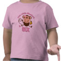 Little Monkey 6th Birthday Girl t-shirts
