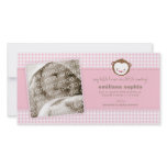 Little Monkey Baby Announcement Photo Card photo cards