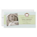 Little Monkey Baby Announcement Photo Card photo cards