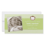 Little Monkey Baby Announcement Photo Card photo cards
