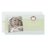 Little Monkey Baby Announcement Photo Card photo cards