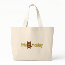 Little monkey tote bags