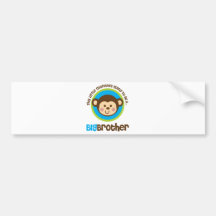 Little Monkey Going To Be A Big Brother Bumper Stickers