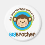 Little Monkey Going To Be A Big Brother Fridge Magnets