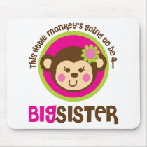 Little Monkey Going To Be A Big Sister Mouse Pad