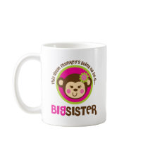 Little Monkey Going To Be A Big Sister Mugs