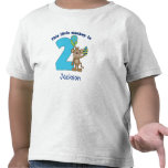 Little Monkey Kids 2nd Birthday Personalised Shirts