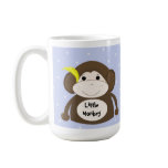 Little Monkey with a Yellow Banana mugs