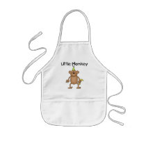Little Monkey with Party Hat Tshirts and Gifts Apron