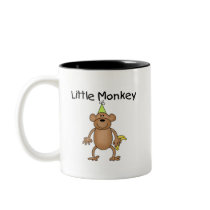 Little Monkey with Party Hat Tshirts and Gifts Coffee Mugs