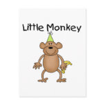 Little Monkey with Party Hat Tshirts and Gifts postcards