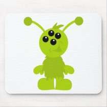 Little Monster Alien Creatures Mouse Pads