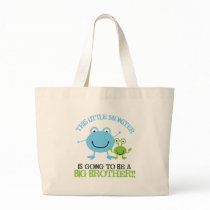 Little Monster Big Brother T-shirt Tote Bags