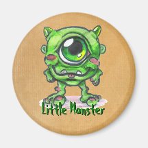 Little Monster Button Refrigerator Magnet
