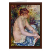 Little Nude In Blue By Pierre-Auguste Renoir Greeting Cards