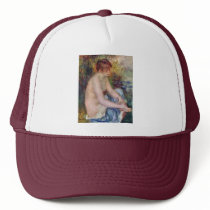 Little Nude In Blue By Pierre-Auguste Renoir Hats