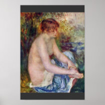 Little Nude In Blue By Pierre-Auguste Renoir Poster