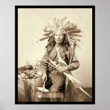 Little, Oglala Leader at Wounded Knee SD 1890 Print