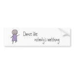 Little One dance bumper sticker bumper stickers
