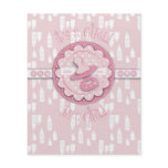 Little One Girl Advice Card Flyers