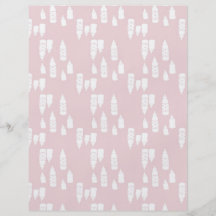 Little One Girl Dual-sided Scrapbook Paper Flyers