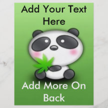 Little Panda Cub Custom Flyer