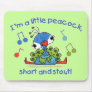 Little Peacock Short and Stout Mouse Pads