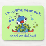 Little Peacock Short and Stout mousepads