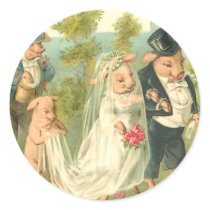 Little Piggy Wedding Stickers