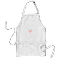 little pink bird apron