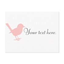 little pink bird