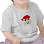 Little Pirate Skull and Crossbones Kids T-shirt
