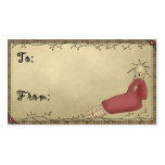 Little Prim Doll - Holiday Gift Tags Business Card Template
