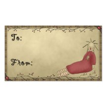 Little Prim Doll - Holiday Gift Tags Business Cards