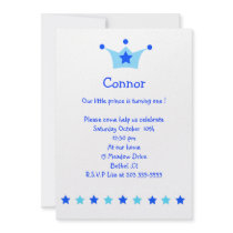 little prince birthday invitation