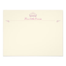 Little Princess Correspondence Cards Invite