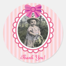 Little Princess Pink Birthday Round Sticker