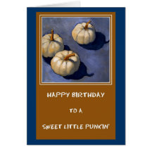 LITTLE PUMPKIN BIRTHDAY CARD