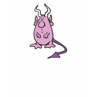 little purple devil monster t shirt by doonidesigns